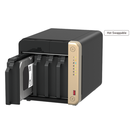 صندوق التخزين المتصل بالشبكة (NAS) كيونايب TS-464-8G