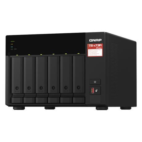 صندوق التخزين المتصل بالشبكة (NAS) QNAP TS-673A-8G