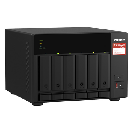 صندوق التخزين المتصل بالشبكة (NAS) QNAP TS-673A-8G