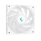 DeepCool AG400 Digital ARGB CPU Cooler, 4 Heatpipes, Real-Time Status Display, Supports Intel, AMD Sockets, White, 1 Year Warranty | R-AG400-WHADMN-G-1