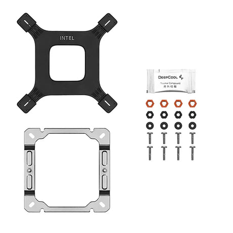 DeepCool AG400 Digital ARGB CPU Cooler, 4 Heatpipes, Real-Time Status Display, Supports Intel, AMD Sockets, White, 1 Year Warranty | R-AG400-WHADMN-G-1