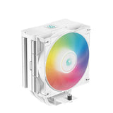 DeepCool AG400 WH ARGB CPU Cooler, 4 Heatpipes, Supports Intel, AMD Sockets, White, 1 Year Warranty | R-AG400-WHANMC-G-2