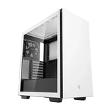 صندوق كمبيوتر DeepCool CH510 WH من نوع Mid-Tower ATX، لوحة جانبية من الزجاج المقسّى، مروحة واحدة بحجم 120 ملم، يدعم بطاقات الرسوميات حتى 380 ملم، لوحة إدخال/إخراج أمامية معيارية، USB 3.0، أبيض، ضمان لمدة سنة | R-CH510-WHNNE1-G-1
