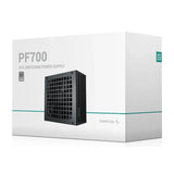 DeepCool PF700 80 Plus Bronze Power Supply, 700W, Non Modular, ATX, Black, 1 Year Warranty | R-PF700X-HD0B-JGUK