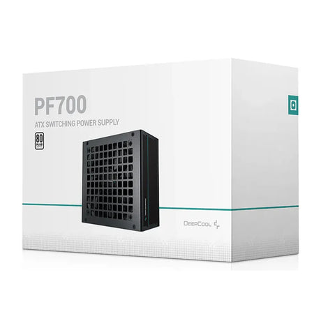 DeepCool PF700 80 Plus Bronze Power Supply, 700W, Non Modular, ATX, Black, 1 Year Warranty | R-PF700X-HD0B-JGUK