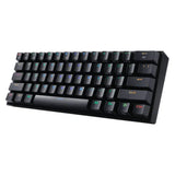 Redragon K530 Pro Draconic Wireless Mechanical Gaming Keyboard, 60% Layout, 2.4 GHz, Bluetooth 5.0 & USB-C Wired, Hot-Swappable Red Switches, RGB Backlight, 3000mAh Battery, Black, 1 Year Warranty | K530RGB-PRO-RED
