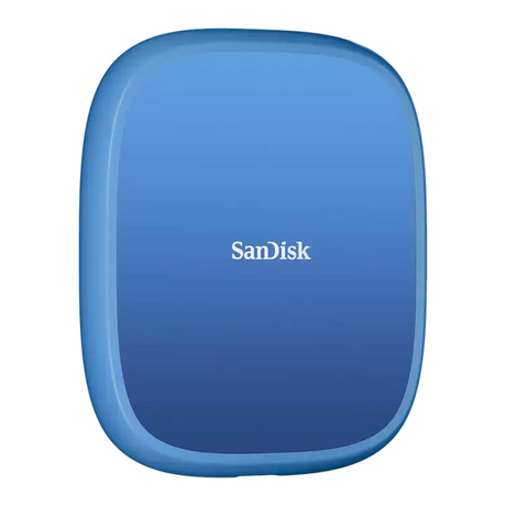 SanDisk Creator Phone Portable SSD, 2 TB, USB 3.2 Gen 2, 1000MB/s Read / 950MB/s Write Speed, Drop Protection, IP65 Water & Dust Resistance, Blue, 1 Year Warranty | SDSSDE62C-2T00-G25