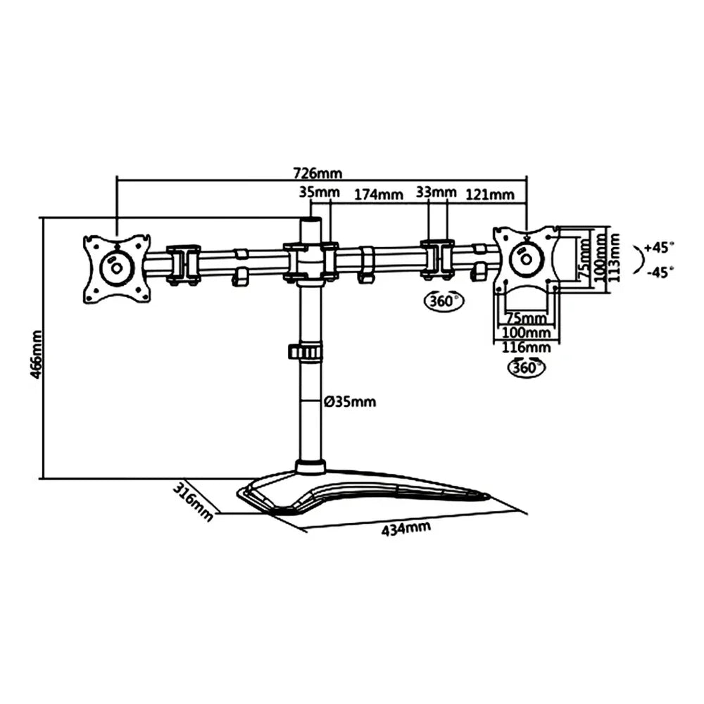 Skill-Tech-Dual-Monitor-Articulating-Desk-Mount-SH070-T024