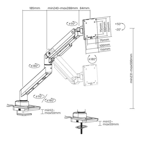 Skill-Tech-Single-Monitor-Desk-Mount-SH69-C012UC
