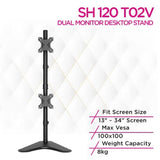 Skill-Tech-Vertical-Dual-Monitor-Desktop-Stand-SH120-T02V