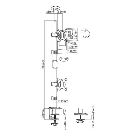 Skill-Tech-Vertical-Dual-Monitor-Mount-SH120-C02V