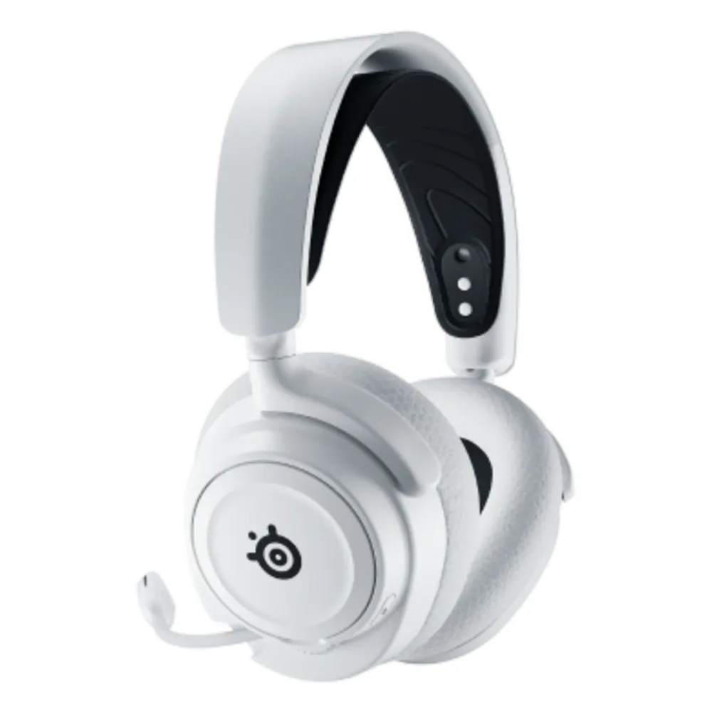 SteelSeries Arctis Nova 7  Wireless Gaming Headphones, 2.4 GHz Wireless, Bluetooth, 3.5 mm jack, Over-Ear, Cosed Back, ClearCast Gen 2 Microphone, 40 mm Speaker with Neodymium Magnets, White, 1 Year Warranty | 61731