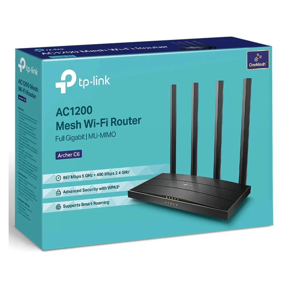 TP-Link-Archer-C6-AC1200-Gigabit-Router-ARCHER-C6
