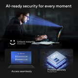 Asus Zenbook 14 UX3480AA Laptop, Intel Core Ultra 9 386H Processor, 24GB RAM, 512GB SSD, 14" FHD OLED Touch Display, Windows 11 Home, Backlit English & Arabic Keyboard, Arctic Blue, 1 Year Warranty | UX3480AA-TBOLEDU9