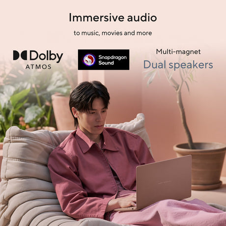 Asus Zenbook 14 UX3480AA Laptop, Intel Core Ultra 7 355 Processor, 16GB RAM, 512GB SSD, 14" FHD OLED Touch Display, Windows 11 Home, Backlit English & Arabic Keyboard, Komodo Coral, 1 Year Warranty | UX3480AA-TPOLEDU7