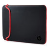 HP 15.6-Inch Reversible Laptop Sleeve, Dual-Sided Black and Red Design, Protective Neoprene Material, 1 Year Warranty | V5C30AA-ABB