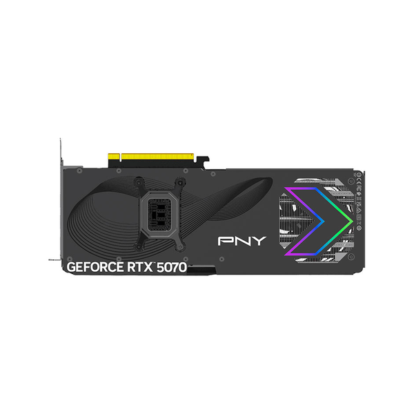 PNY GeForce RTX 5070 Triple Fan OC Edition AR GB Graphics Card, GDDR7 12 GB 192-bit Memory, HDMI 2.1b, DP 2.1b Outputs, PCI Express 5.0, 2775 MHz Boost Clock, 672  GB/s Memory Bandwidth, 1 Year Warranty | VCG507012TFXXPB1-O