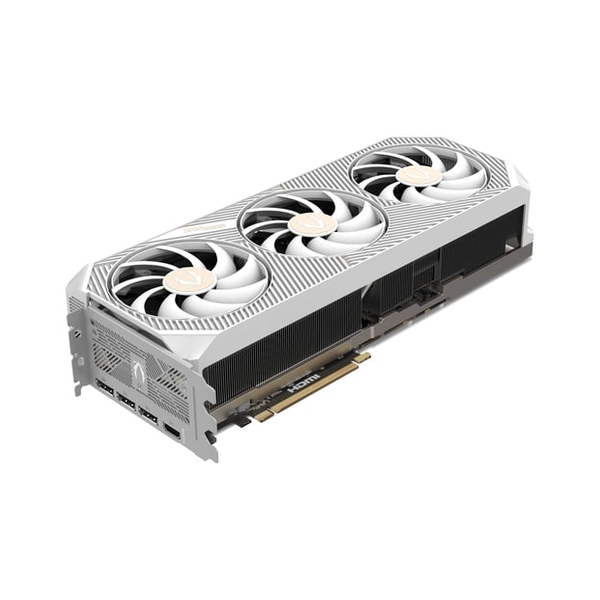 Zotac Gaming GeForce RTX 5080 SOLID OC Edition Graphics Card, GDDR7 16 GB 256-bit Memory, HDMI 2.1b & DP 2.1b Outputs, PCI Express 5.0, 2640 MHz Boost Clock, 30  GBps Memory Clock, White, 1 Year Warranty | ZT-B50800Q-10P