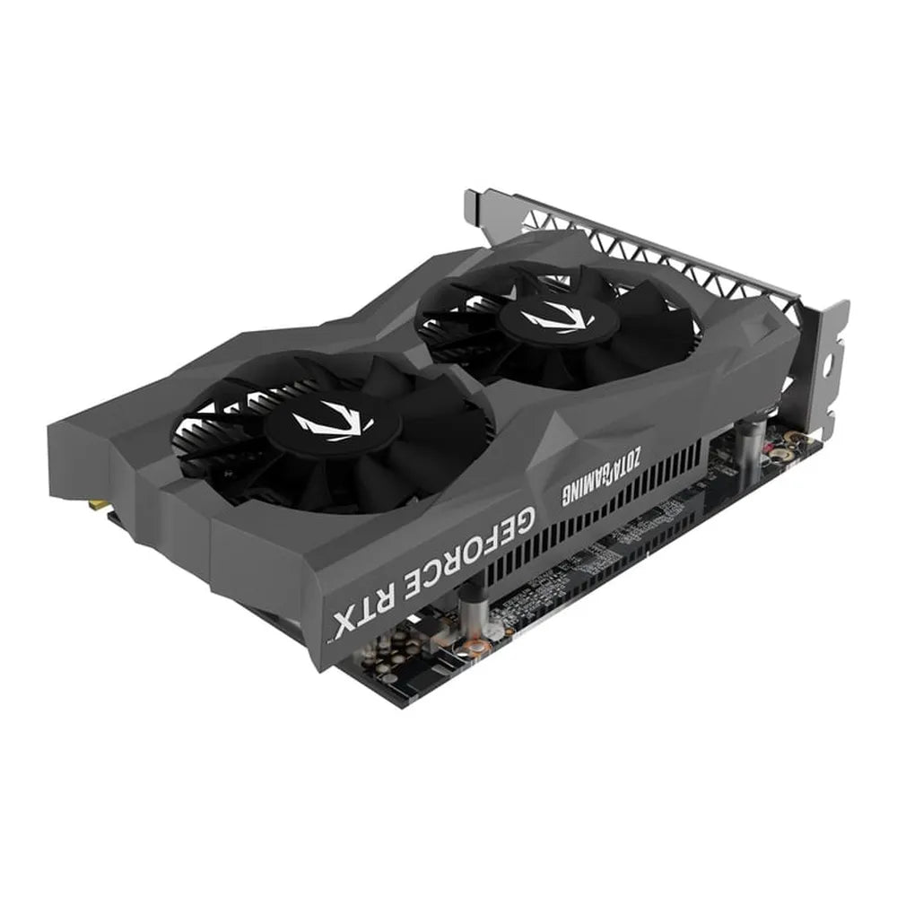 بطاقة رسومات Zotac Gaming GeForce RTX 3050 Twin Edge OC، ذاكرة GDDR6 بسعة 6 جيجابايت 96 بت، مخارج HDMI 2.1 و DP 2.1a، ناقل PCI Express 4.0، تردد المعالج 1477 ميجاهرتز، تردد الذاكرة 14 جيجابت في الثانية، ضمان سنة واحدة | ZT-A30510H-10L