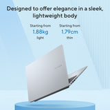 Asus Vivobook 16 Laptop, Intel Core Ultra 5 225H Processor, 16GB RAM, 512GB SSD, 16" WUXGA Display, Windows 11 Home, Cool Silver, Backlit English & Arabic Keyboard, 1 Year Warranty | X1607CA-MB174W